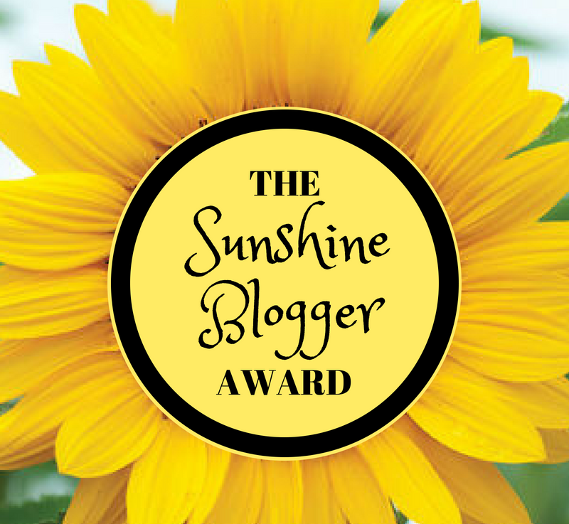 The Sunshine blogger Award.